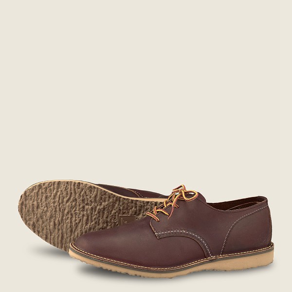 Red Wing Oxford Brown - Mens Weekender – Rough & Tough Leather - 2749-XNEHT